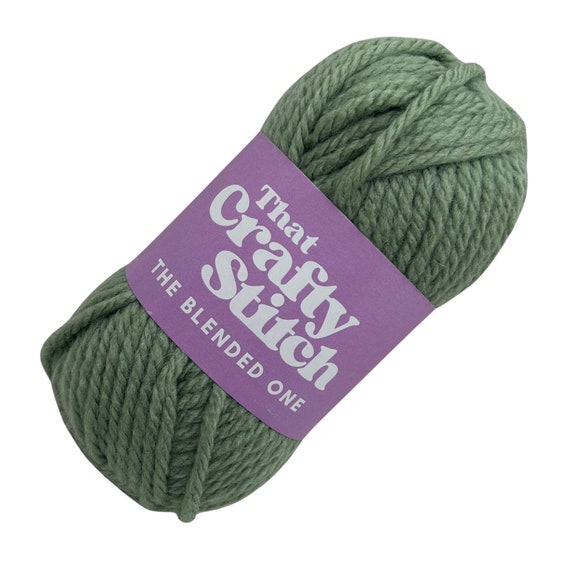 Green super chunky yarn sale
