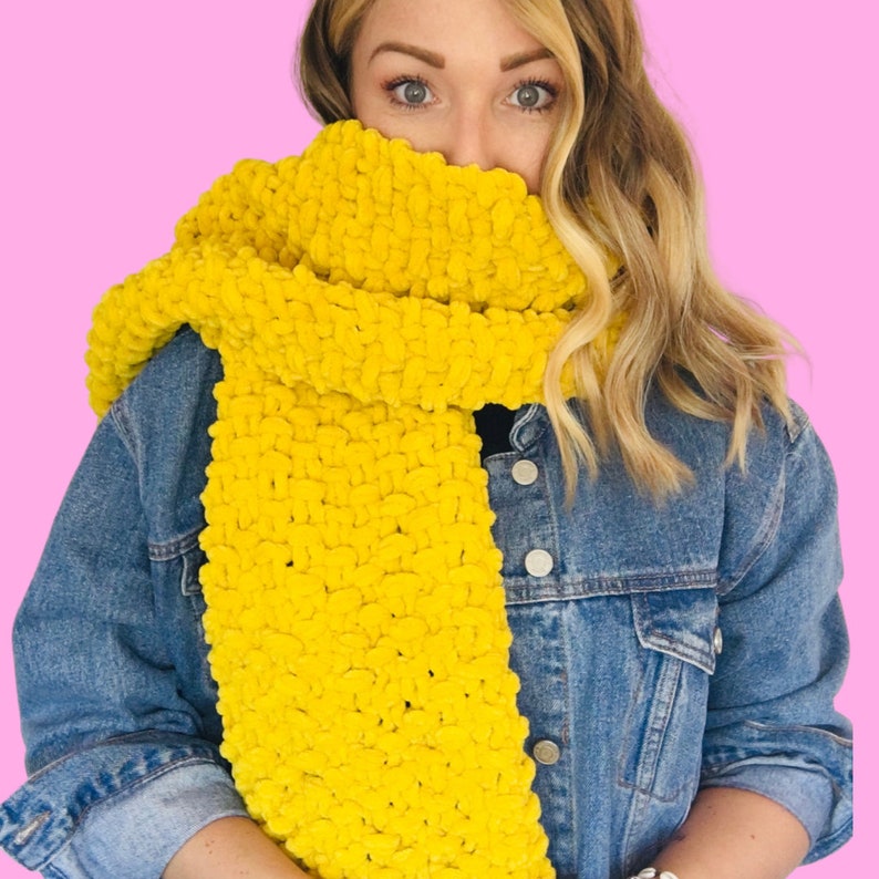 Moss Stitch Scarf Kit, beginner knitting kit, knit your own scarf, learn to knit scarf kit, beginner friendly knit kit, Christmas gift idea image 8
