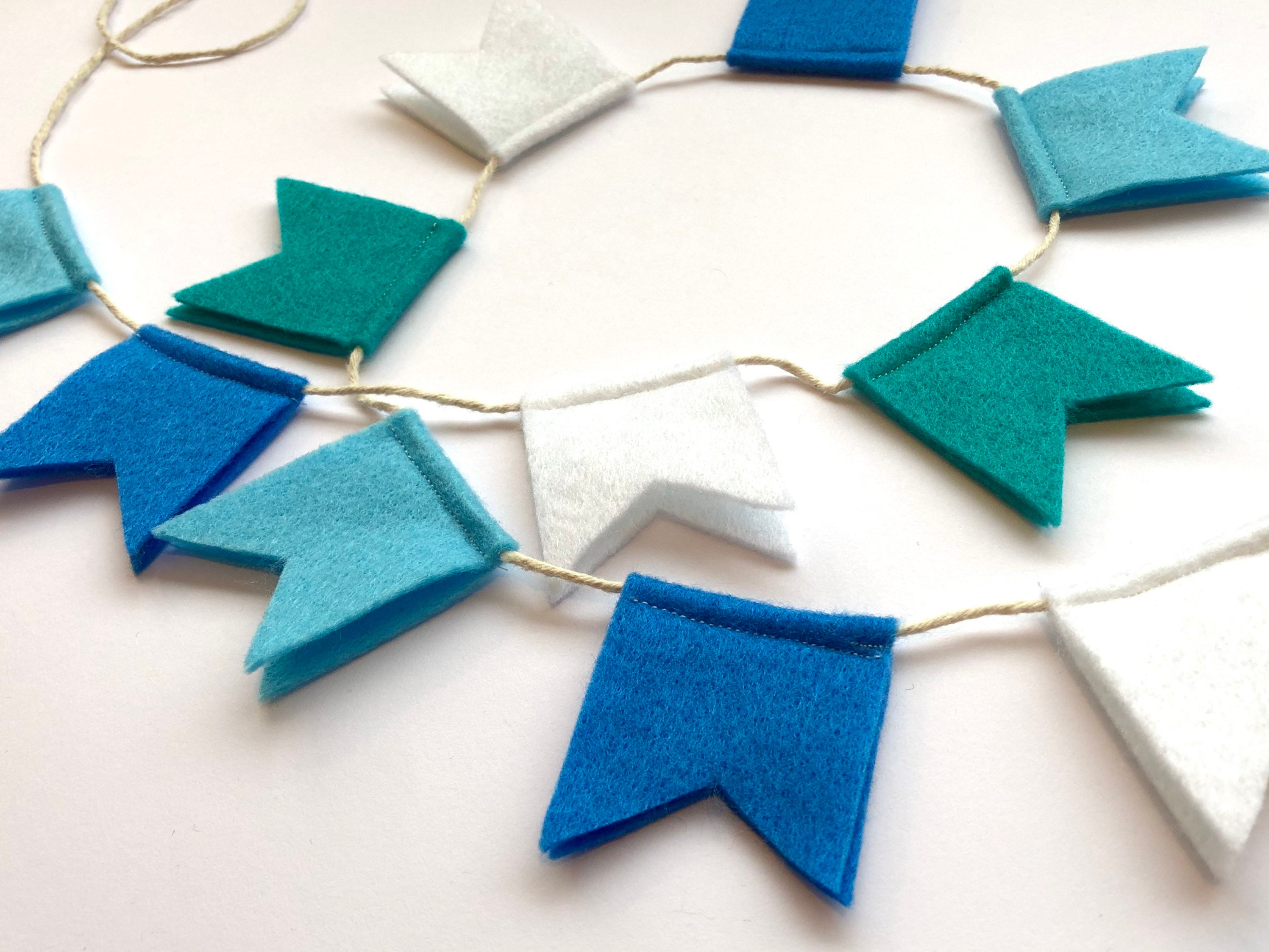 Pennant felt bunting pennant garland modern felt bunting Etsy