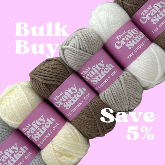 Neutral Yarn Bundle, Super Chunky Yarn, White, Cream, Brown, Beige Chunky  Yarn, 100% Acrylic, Suitable for Vegan, 600g of Yarn, Knitting -  Canada