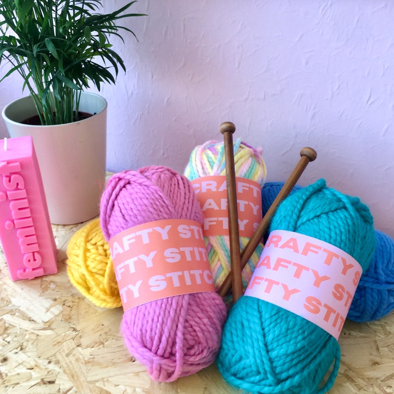 Knot A Knitter Knit Kit Beginner Knit Kit Get Started With Etsy