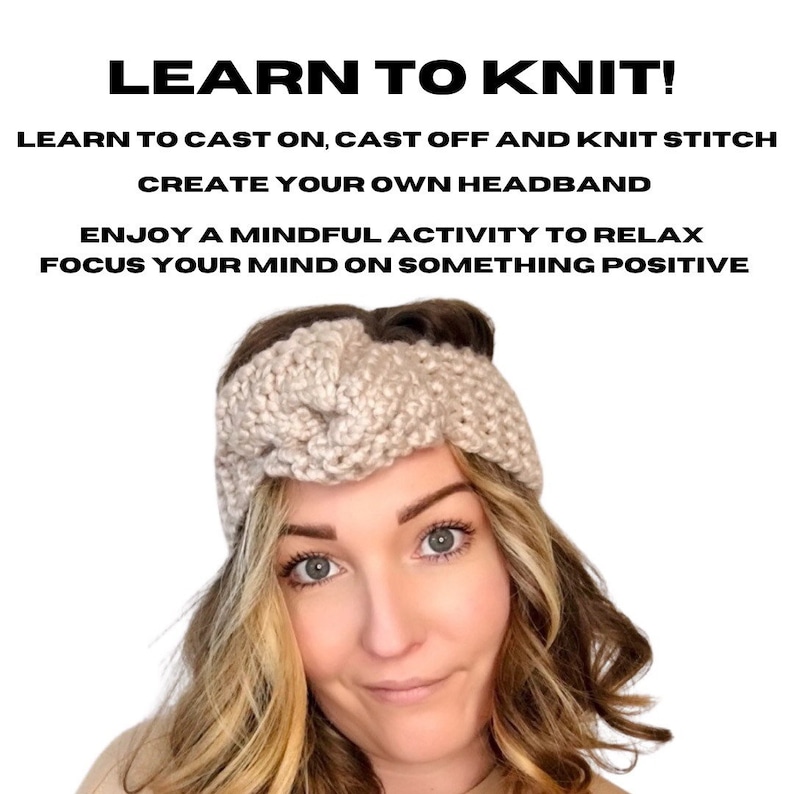 Knot A Knitter Knit Kit Beginner Knit Kit Get Started With - Etsy