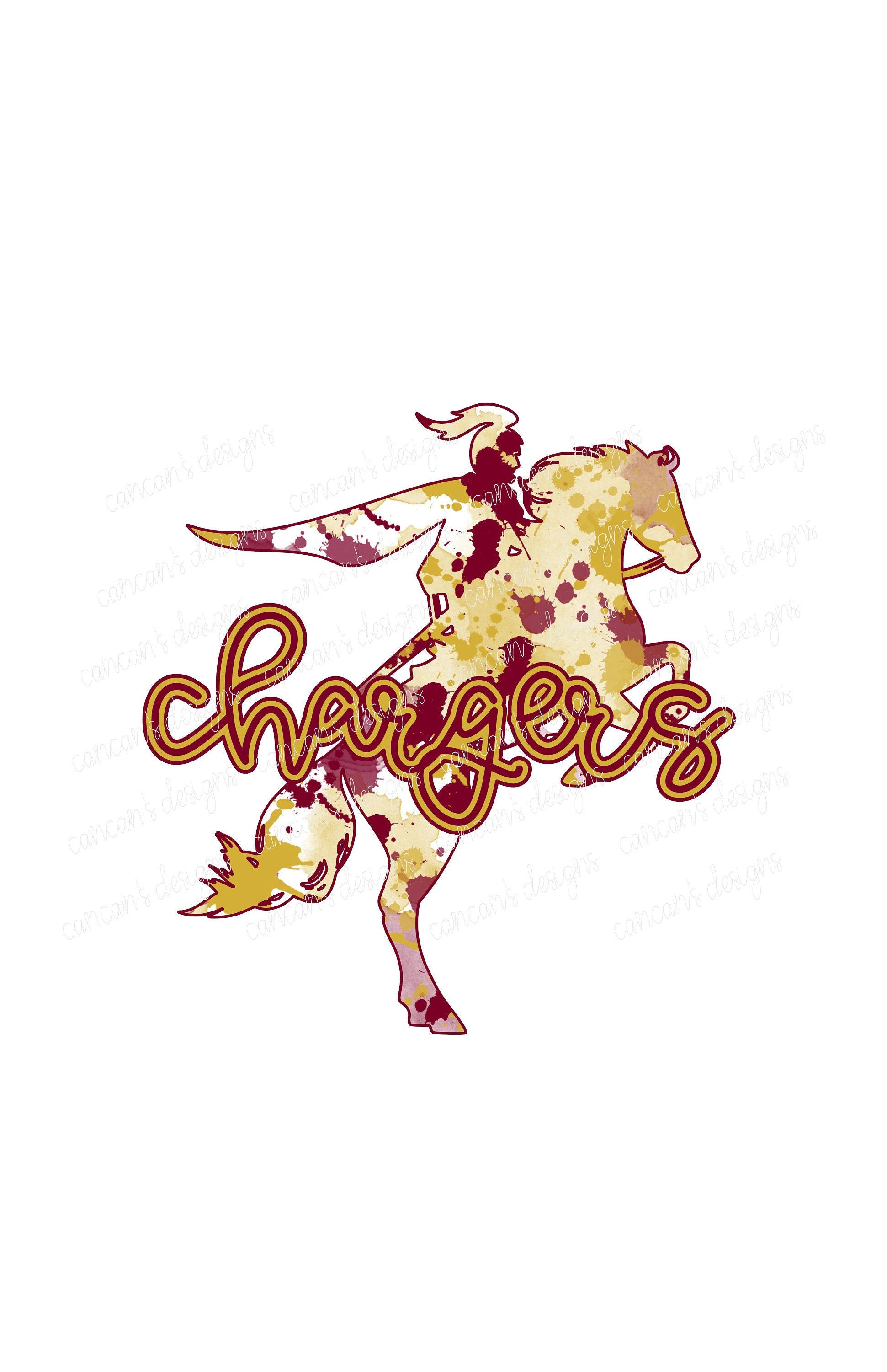 Sublimation Design, Digital Download PNG File. Maroon and Gold Chargers ...