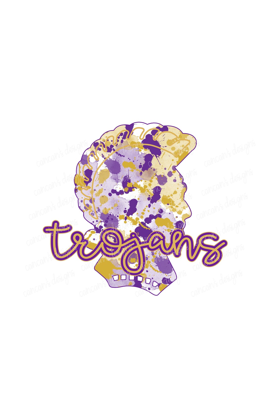 Sublimation Design, Digital Download PNG File. Purple and Gold School ...