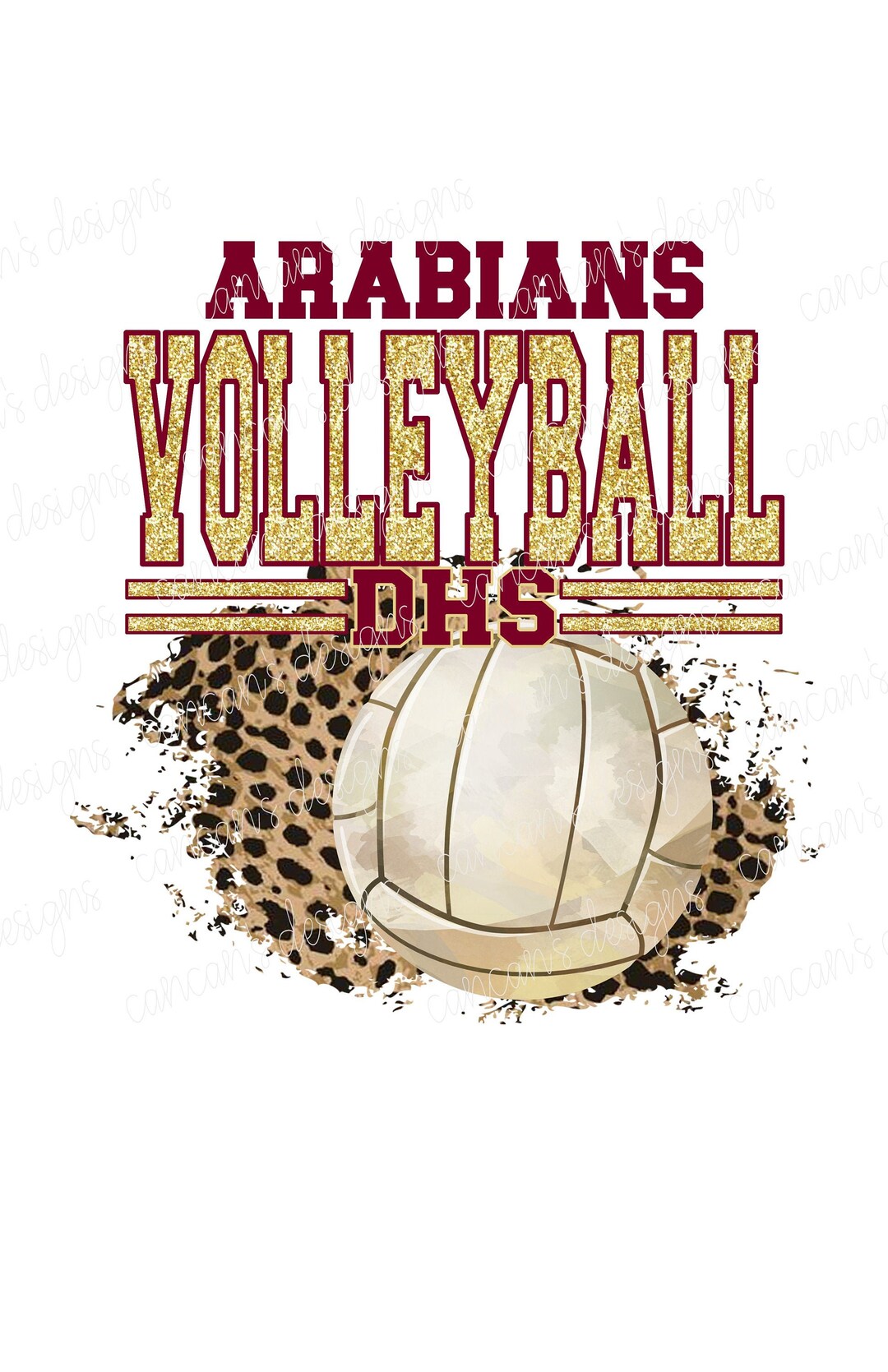 Sublimation Design, Digital Download PNG File. Maroon and Gold DHS ...