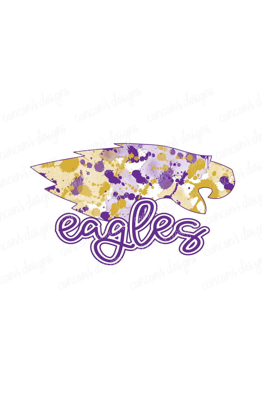 Sublimation Design, Digital Download PNG File. Purple and Gold Splatter ...
