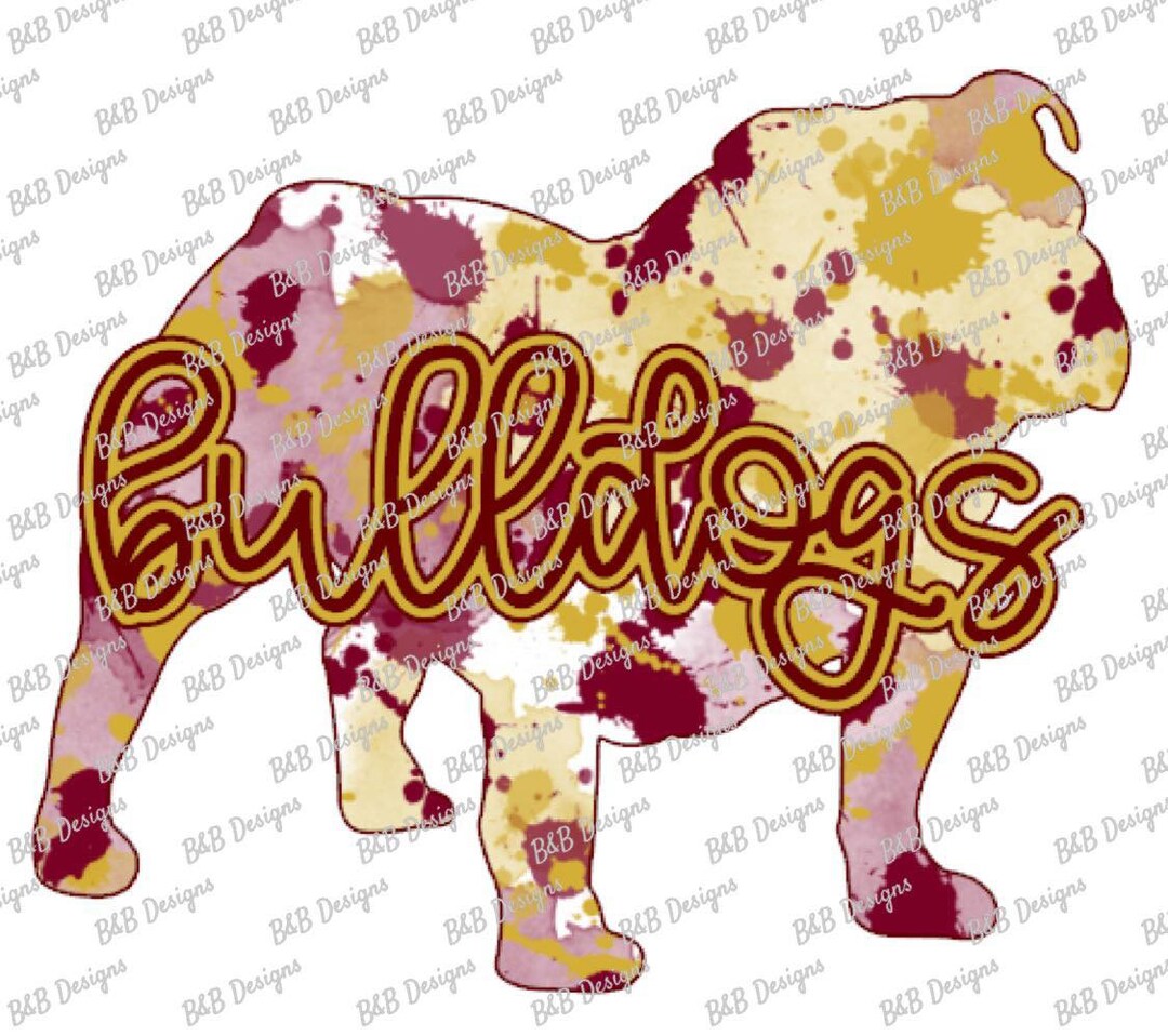 Sublimation Design, Digital Download PNG File. Maroon and Gold Splatter ...