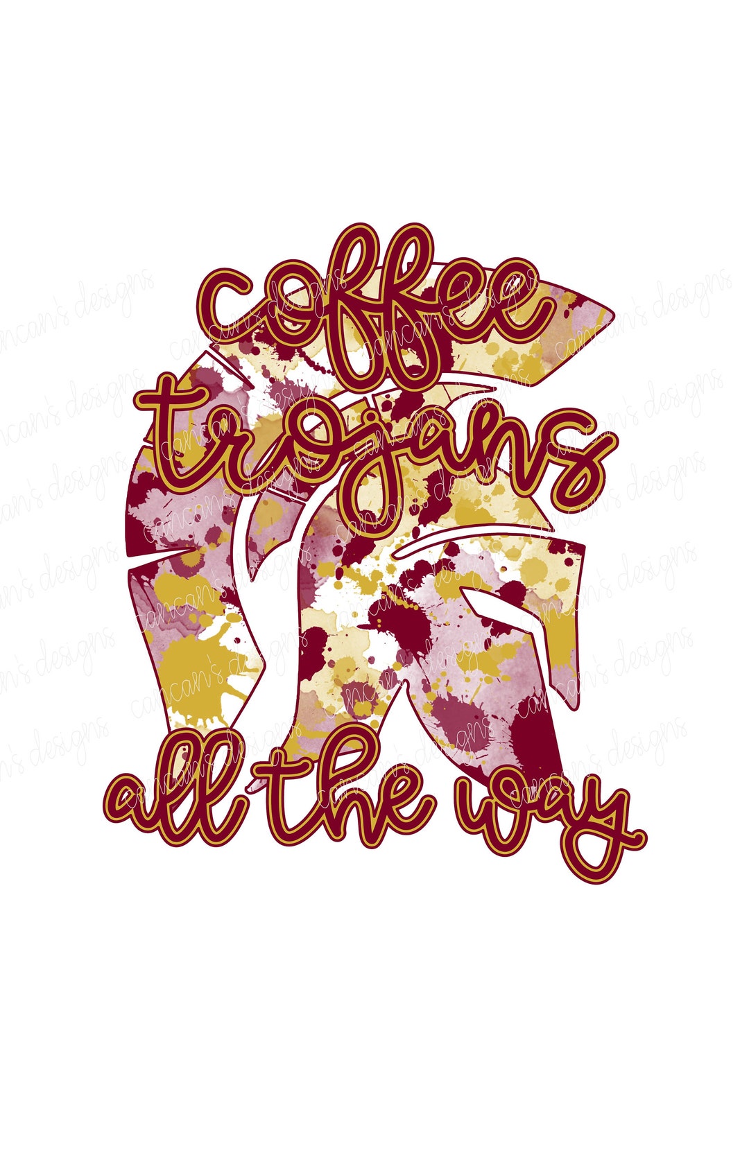 Sublimation Design, Digital Download PNG File. Maroon and Gold Splatter ...