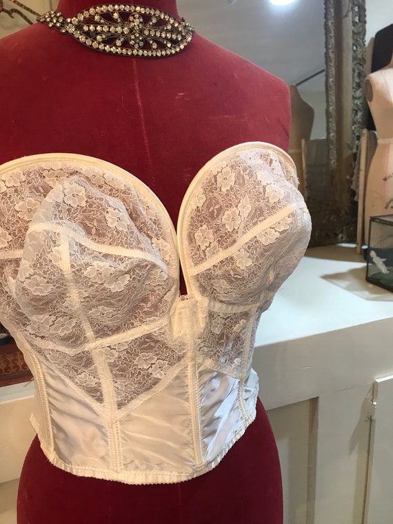36D strapless boned bra top Burlesque - image 2