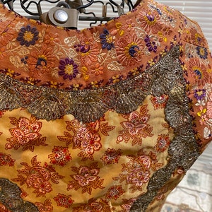 Breathtaking Vest metal, silk, linen museum quality piece image 5