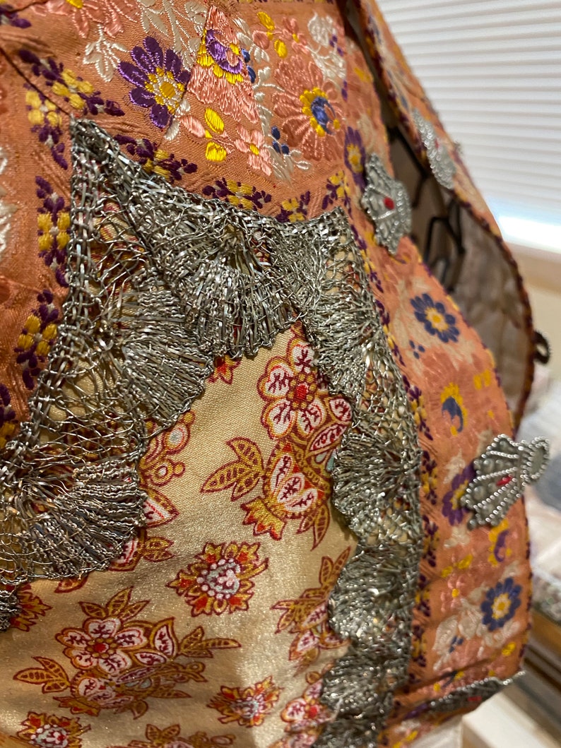 Breathtaking Vest metal, silk, linen museum quality piece image 8