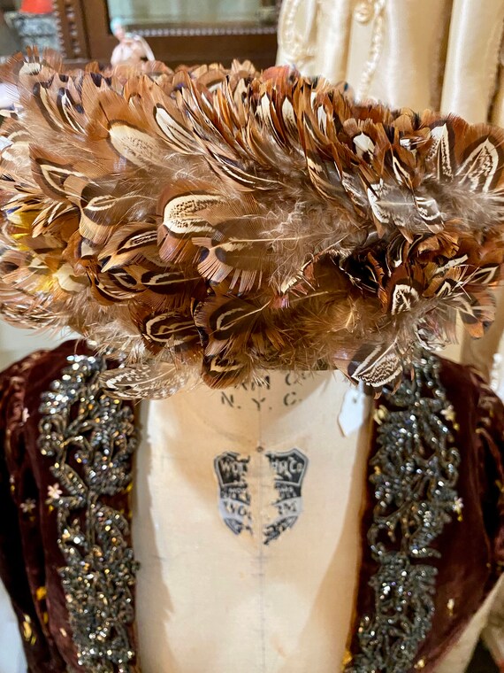 Vintage Feather Hat. Wonderful!