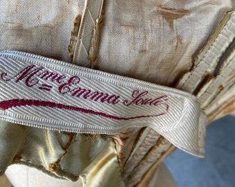 Elegant, Victorian bodice silk with name