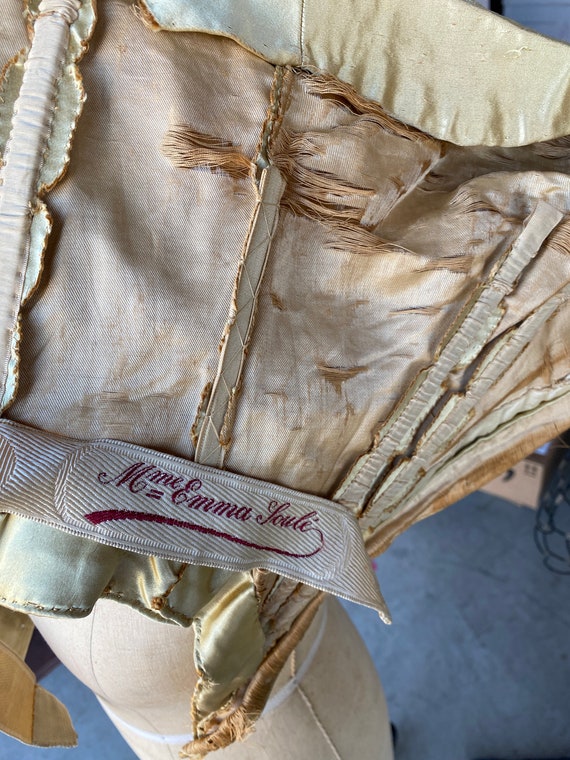 Elegant, Victorian bodice silk with name - image 9