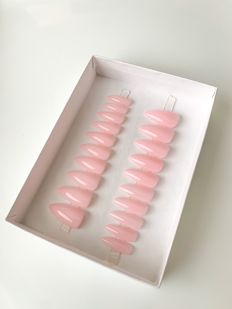 Bubble Bath OPI Sheer Pink Handmade Press on Nails Etsy