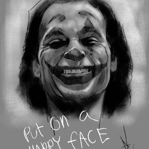 The Joker, A3 poster. Canvas Art. DC Comics