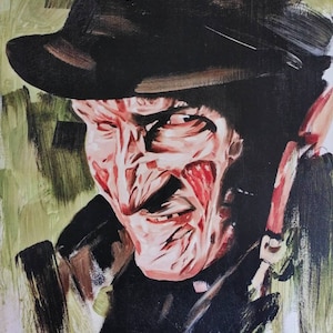Freddy Krueger, Horror Movie, Nightmare on Elm Street. Print, wall deco.