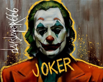 The Joker movie, yellow variation. A3 Print, poster. DC Comics. Joaquin Phoenix