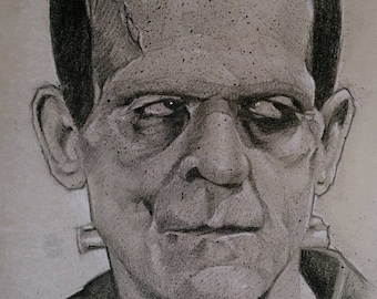 Frankenstein Monster A3 print
