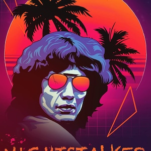 Druck Von Nightstalker Photoshop Blut Bearbeiten Etsy