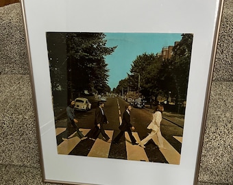 Beatles Rare Replica Fantasy Signed Framed Abbey Road Artwork