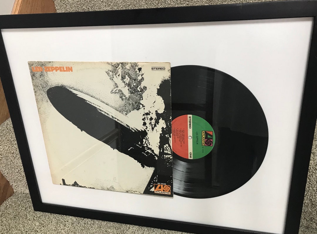 Led Zeppelin by Led Zeppelin Debut Album in a Glass Frame Etsy