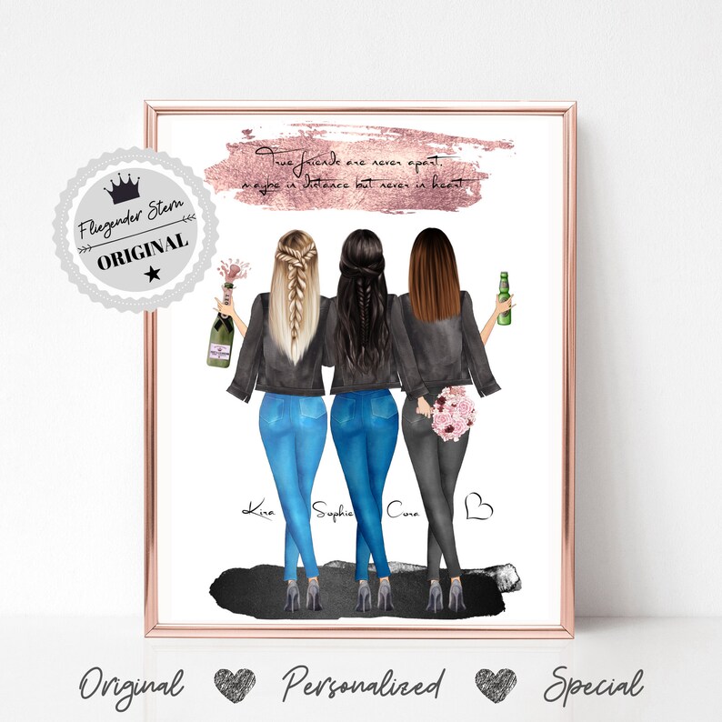 Beste Freundin Geschenk Beste Freundin Geburtstagsgeschenk ...