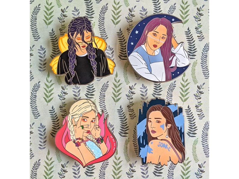 Mamamoo Solo Series Hard Enamel Pins image 0