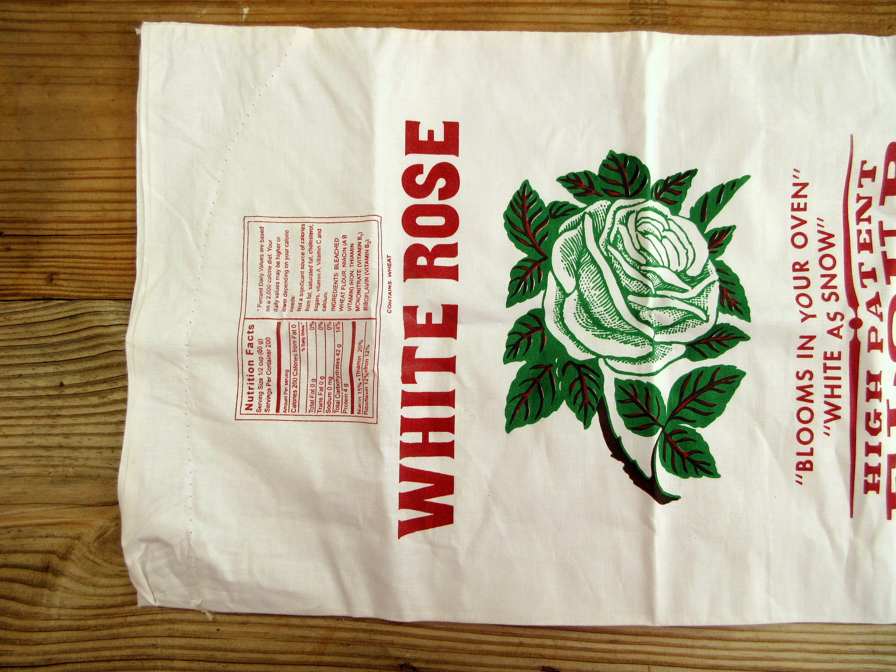 Empty White Rose Flour Sacks 25lb 50lb Cortez Milling Etsy