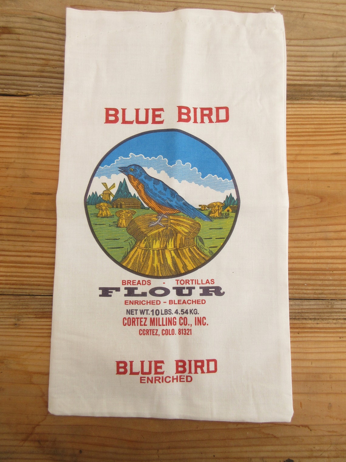 Empty Blue Bird Flour Sacks 5lb 10lb 20lb Cortez Milling Etsy