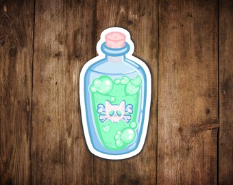 Sticker philtre empoisonné chat