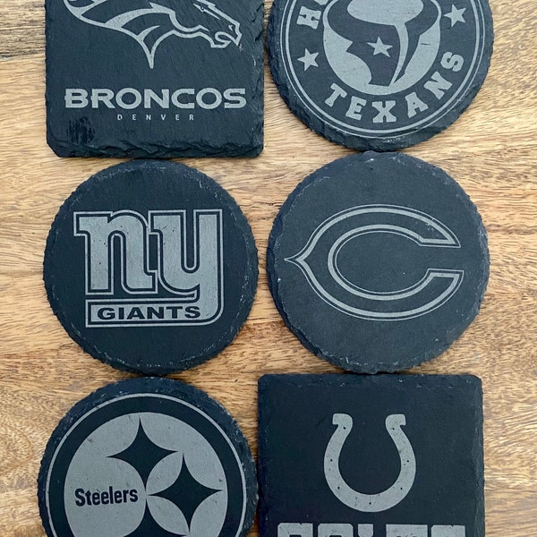 Football Slate Coasters