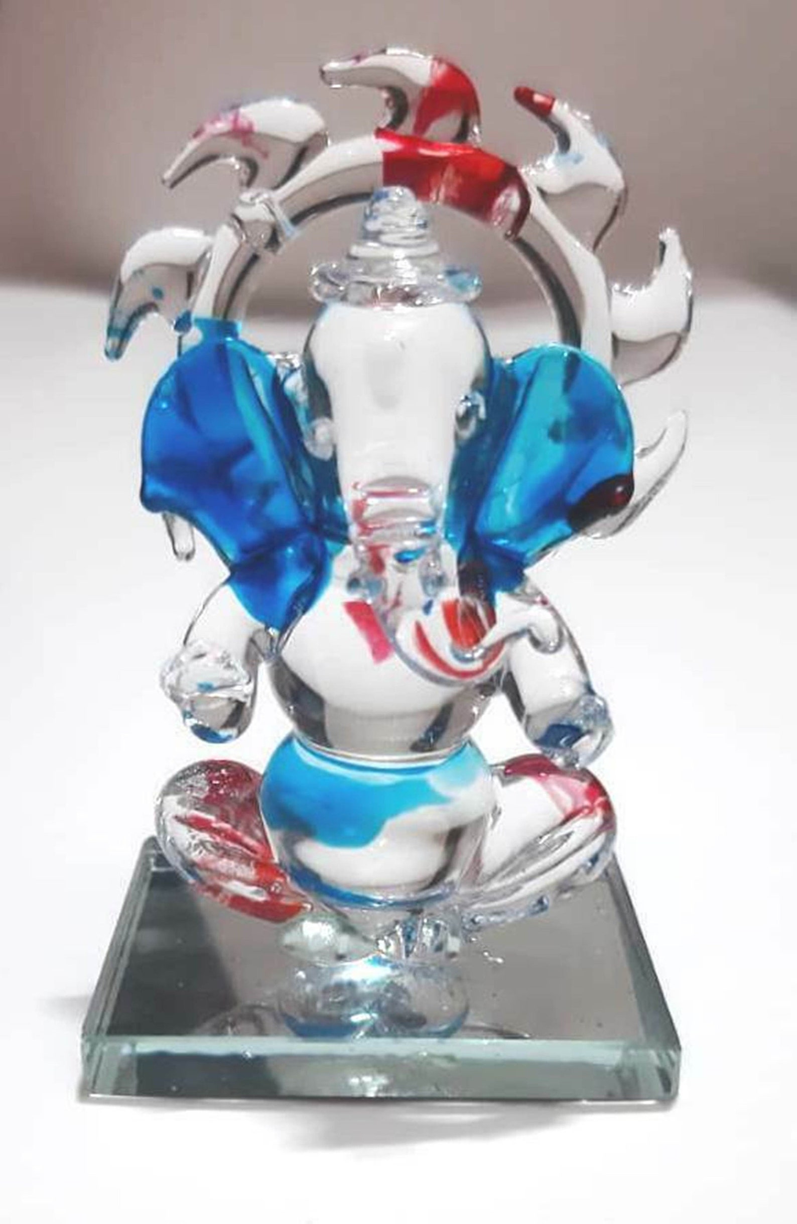 GOD IDOL Ganesha Idol for Gift Glass Patta Ganesha Decorative Etsy
