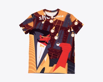 Man Designer T Shirt Coffee Design, Expressive Art Man T-shirt, Man Tshirt, Abbigliamento stravagante, Tee Top For Man, Due lati All Over Print