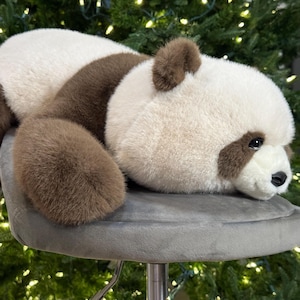 24" Weighted Panda Plush (Adjustable 2-13 lb) – Realistic Brown Panda – Sensory Stuffed Animal image 1