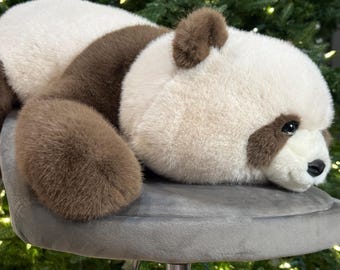 24" Weighted Panda Plush (Adjustable 2-13 lb) – Realistic Brown Panda – Sensory Stuffed Animal