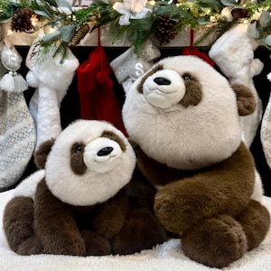 24" Weighted Panda Plush (Adjustable 2-13 lb) – Realistic Brown Panda – Sensory Stuffed Animal image 6