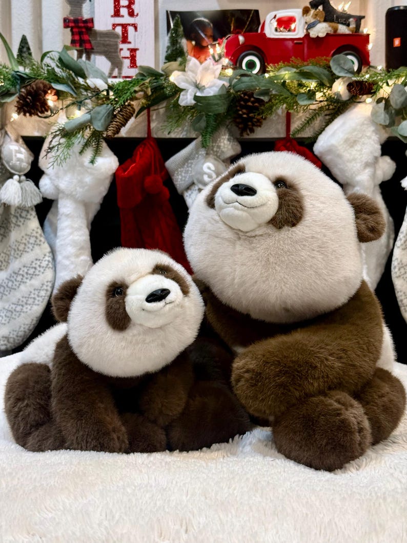 24" Weighted Panda Plush (Adjustable 2-13 lb) – Realistic Brown Panda – Sensory Stuffed Animal image 6