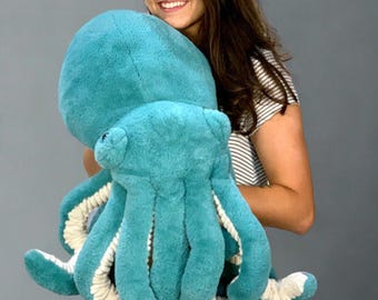 Giant Weighted Octopus Plush: Custom Calming Sensory Stuffed Animal  (Up to 12 lbs)