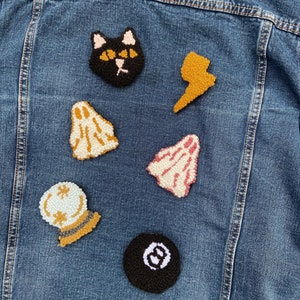 Wearable Rugs Hand punched Pins Patches Assorted Styles image 4
