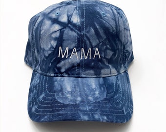 Mama Embroidered Tie-Dye Hat | Mama Baseball Cap | Mom Hat | Mama Embroidered Hat | Gift for Mom | Mother's Day Gift | Mama Cap