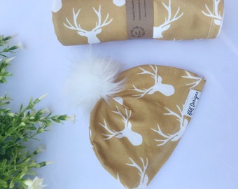 deer swaddle set