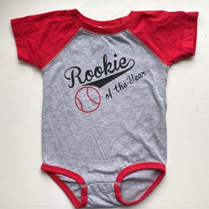 Rookie Of The Year Baseball Onesie