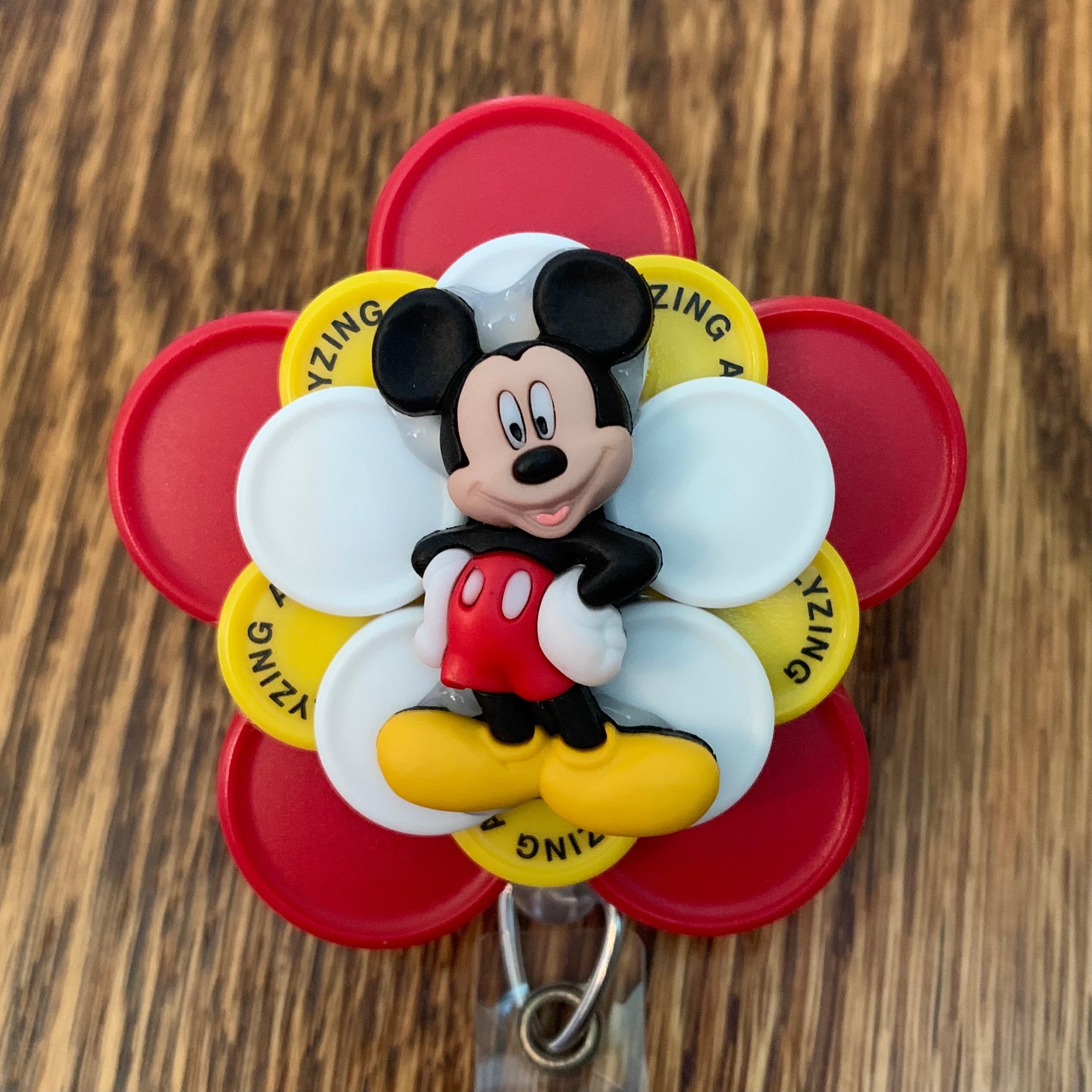 Mickey Mouse Disney Medicine Vial Cap Badge Reel Etsy