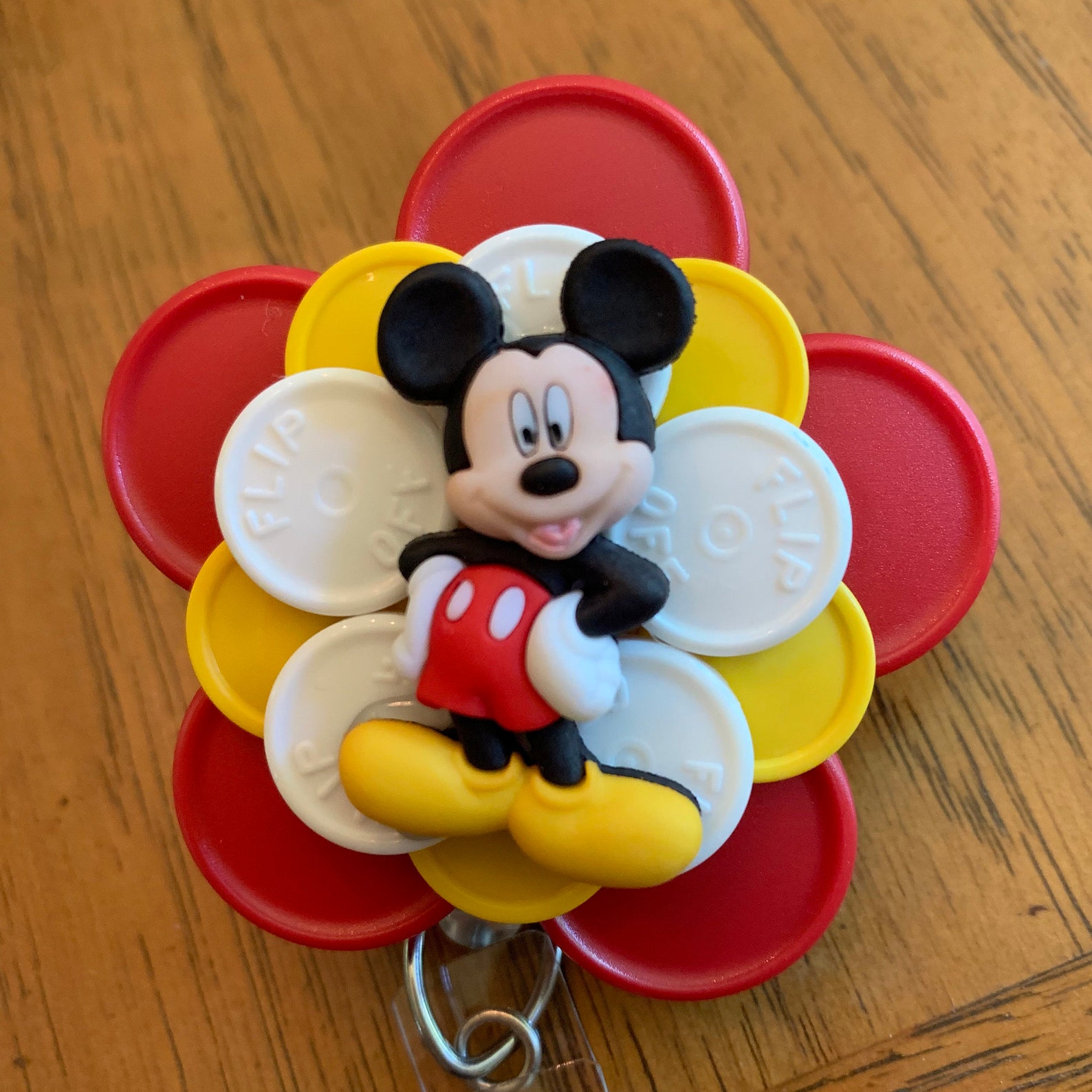 Mickey Mouse Medicine Vial Cap Badge Reel Etsy