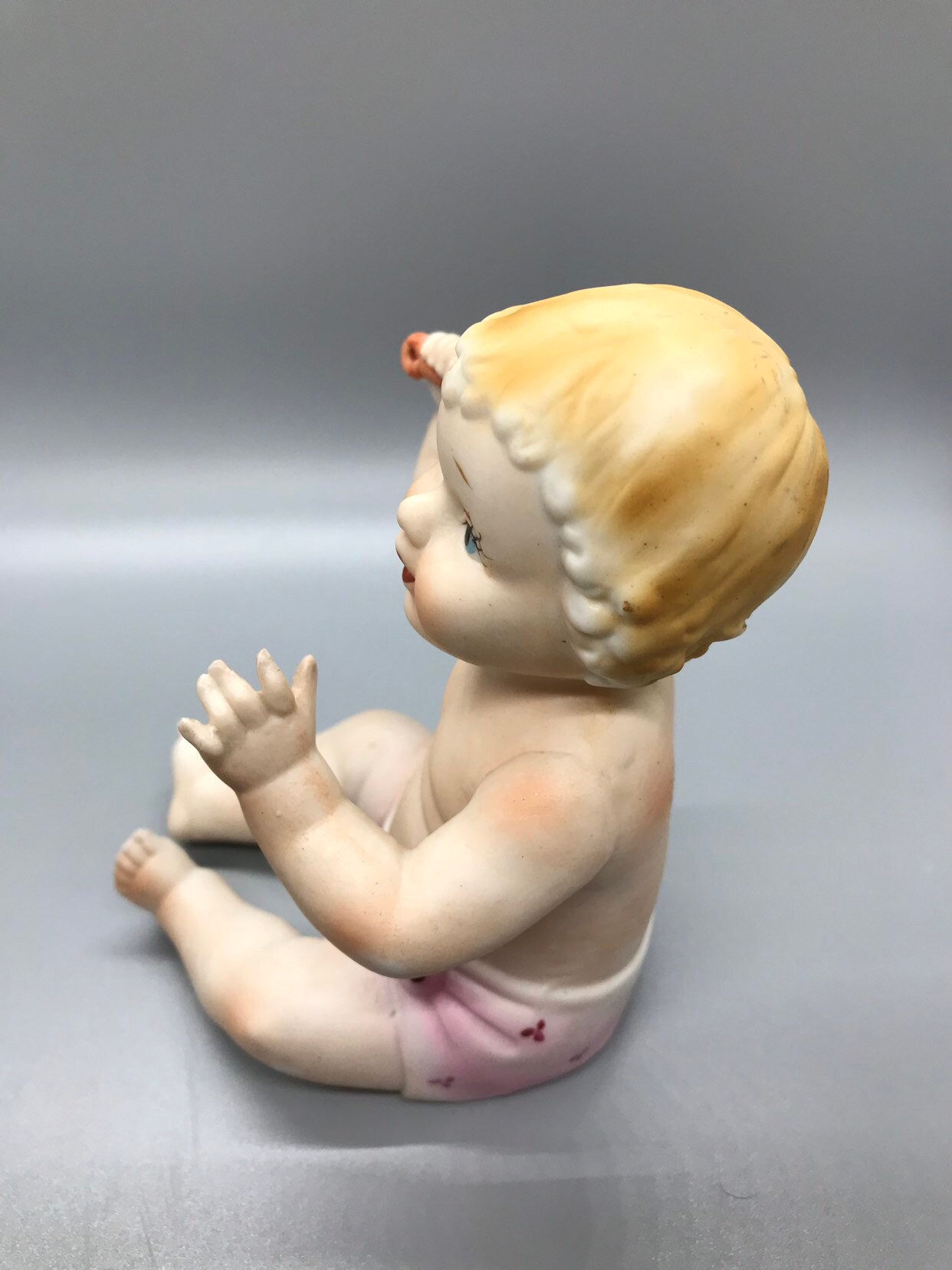 Ceramic Piano Baby Girl Figurine Etsy Ireland