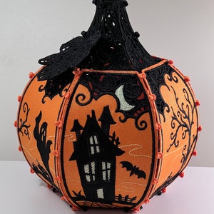 Freestanding Lace, Spiderwebs, Thanksgiving, Pumpkin, and jack o lantern, and Haunted House Pumpkins