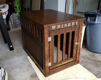 Dog Crate End Table Etsy