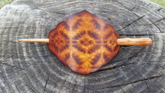 Gifts for Her, Hair Barrette, Hair Stick, Leather