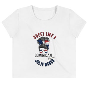 Dominican Republic Julie Mango, Crop Tee, Vincy, Tshirt, Caribbean, Vacation, Jouvert